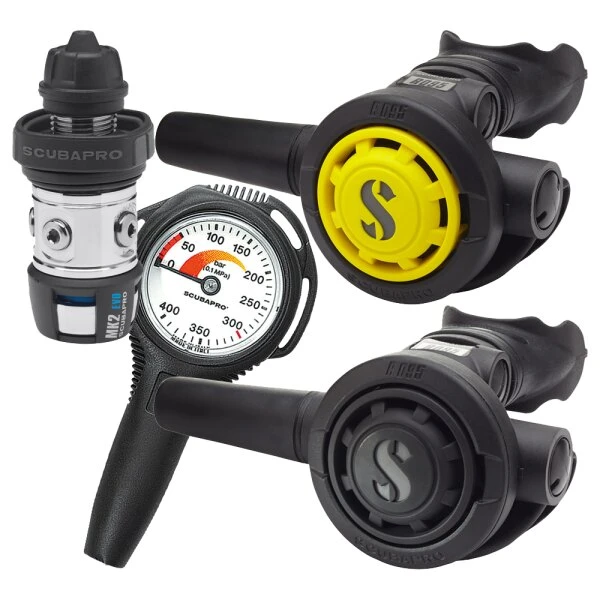 Atemreglerset MK2 EVO DIN 300 / R095 / R095 Mit UW Manometer Compact