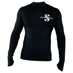 SWIM Schwarz Rash Guard Langarm Herren UPF50